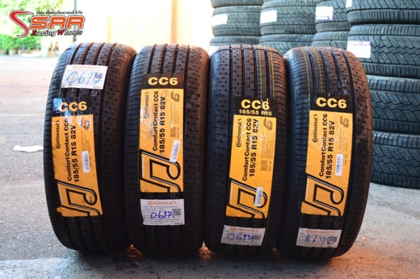 CONTINENTAL CC6 185/55R15 ปี17 เส้นละ 2,250 บาท