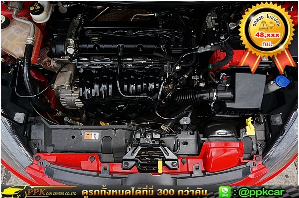 2013 FORD FIESTA 1.6 SPORT E20 สีแดง เกียร์ออโต้