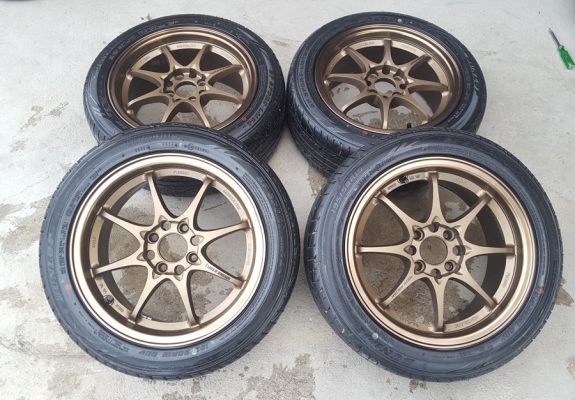 ล้อCE28 ขอบ15 พร้อมยางใหม่ปี16 ใส่ได้2 วันเปลี่ยนลาย
