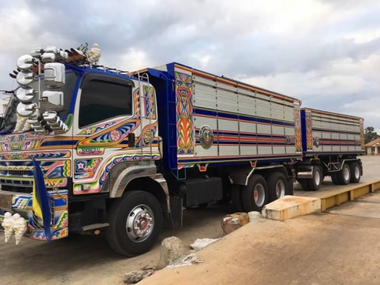 Isuzu 360 แรง ปี 54 กระบะดัมพ์มิเนียมอู่ซุ่มชัย ลูก 3 เพลาแท้ ทะเบียนพร้อม