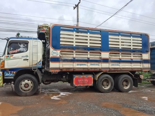 ขาย HINO 344 พ่วงแม่ลูก กระบะเหล็กคอกเกษตร อู่ ซีทีทรัค รถปี 55