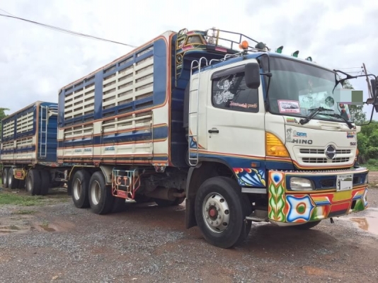ขาย HINO 344 พ่วงแม่ลูก กระบะเหล็กคอกเกษตร อู่ ซีทีทรัค รถปี 55 ขาย HINO 344 พ่วงแม่ลูก กระบะเหล็กคอกเกษตร อู่ ซีทีทรัค รถปี 55