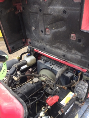 NISSAN N02 รถยกขนาด2ตัน เครื่องเบนซิล+แก๊ส เกียร์ธรรมดา เสาสูง4.30เมตร สนใจติดต่อ 083-062-0223(ปอนด์)