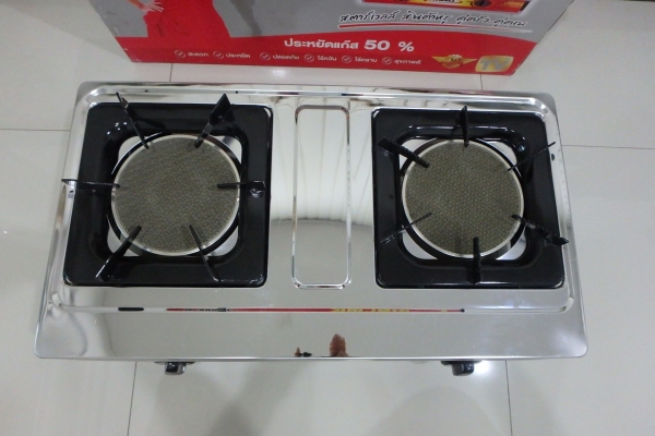 เตาแก๊ส อินฟาเรด 2 หัว Starwell รุ่น SW8003 ตัวอลูมิเนียมหนา มีหัวแก๊ส สภาพใหม่ เตาแก๊ส อินฟาเรด 2 หัว Starwell รุ่น SW8003 ตัวอลูมิเนียมหนา มีหัวแก๊ส สภาพใหม่