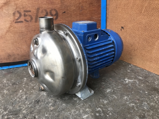 ขายปั้มน้ำหอยโข่งหัวสแตนเลส Stac 1HP. 380V made in Italy สภาพดีเดิมๆ วิ่งนิ่ม พร้อมใช้งาน