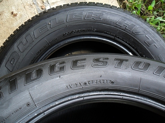 ยาง17กระบะสูง บริดสโตน 265-65-17ลงพื้นปี16 ดอกหนา1เซ็น ไม่มีปะเลย