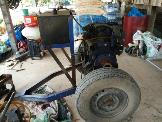 เครื่ิงสูบน้ำคูโบต้า 2สูบ พร้อมโครง