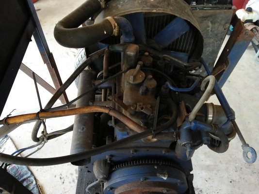 เครื่ิงสูบน้ำคูโบต้า 2สูบ พร้อมโครง