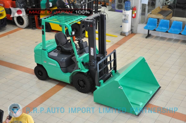 ขายรถโฟล์คลิฟท์มือสอง MITSUBISHI รุ่น FD20D-F18C-20140 นำเข้าจากประเทศญี่ปุ่น 100\% ไม่เคยใช้งานในไทย