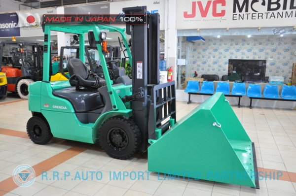 ขายรถโฟล์คลิฟท์มือสอง MITSUBISHI รุ่น FD20D-F18C-20140 นำเข้าจากประเทศญี่ปุ่น 100\% ไม่เคยใช้งานในไทย