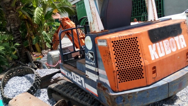 ขาย แบคโฮ  คูโบต้า พร้อมเทเลอร์พ่วง