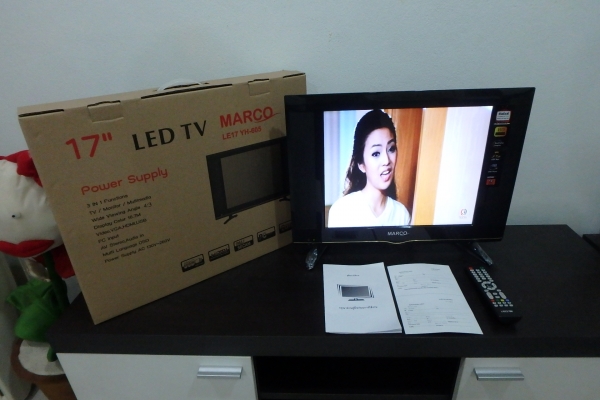 LED TV MARCO 17 นิ้ว รุ่น LE17 มือสอง สภาพใหม่ มีรีโมท