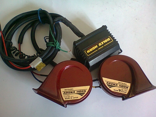 แตรไฟฟ้า 2 เสียง mitsuba แท้ japan