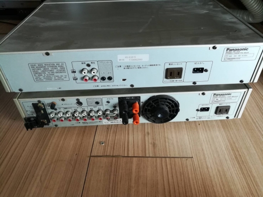 2 ชิ้นนี้ 1,500 บ. ส่งฟรี 083-2000058  LINE ID: line832923 ชุดเครื่องเสียง Panasonic แบบ 2 ชั้น  - STEREO CASSETTE DECK รุ่น RS - E10 - STEREO INTEGRATED TUNER AMPLIFIER รุ่น SA- E10