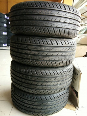 ขายแม็กถอดป้ายแดง HONDA CIVIC 5รูขอบ16 พร้อมยาง HANKOOK ปลายปี16 ตุ่มหน้ายางอยู่ครบทุก จำนวน 1 ชุด