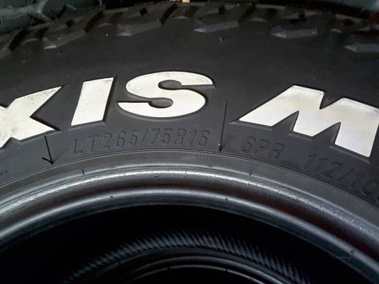 Maxxis MT764 ขนาด 265-75-16 ปี12 สภาพดี 1ชุด