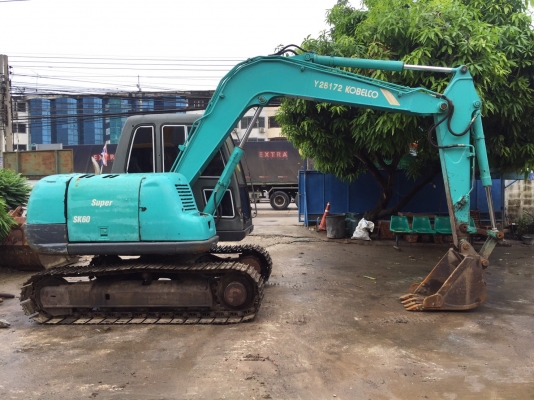 ขายKOBELCO SK60-3  มาร์คไฟว์  ซุปเปอร์  เก่าใน  สภาพสวย  มีลายแย๊ก พร้อมเล่มทะเบียน  ลองระบบกันได้ทุกวัน  โทร  089-3818694  ดวงนภา