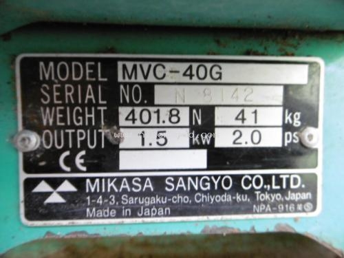 เครื่องตบดิน MIKASA MVC-40G ราคาพิเศษ14,000 บาท รหัสสินค้า 80803456 www.nihonmono.com