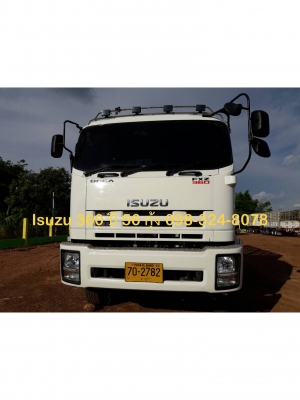 Isuzu 360 แรง ปี 56 แม่ลูกกระบะไม่ดัมพ์ ลูก 3 เพลา 7 เมตร ไมล์แสนสอง