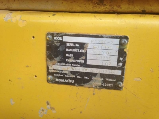 ขาย 1,250,000 บาท KOMATSU PC200-7 เครื่องดี ปั้มแรง โช่หนา เอวแน่น ไฟฟ้าครบ แอร์เย็น (เอกสารเล่มทะเบียน)  รถอยู่ จ.นครนายก โทร&amp;ไอดีไลน์ 0610710295