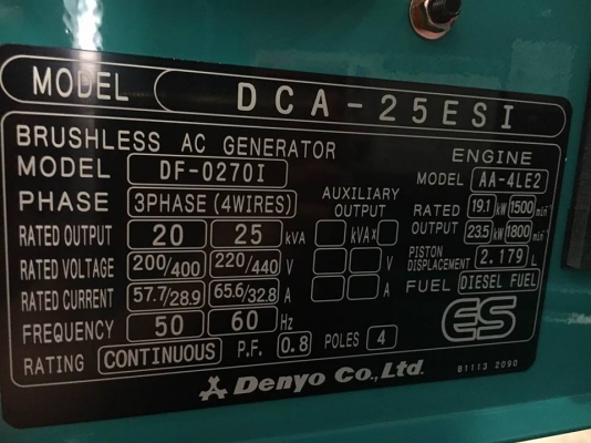 DENYO DCA-25ESI