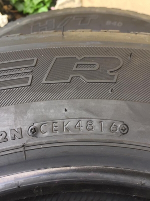 ขายยาง BRIDGESTONE DUELER 840 205R16 ปลายปี16 ยางป้ายแดง ชุดละ 11,000 บาท