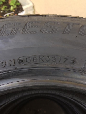 ขายยาง BRIDGESTONE TURANZA T001 195-65-15 ปี17 ยางป้ายแดง ชุดละ 8,500 บาท