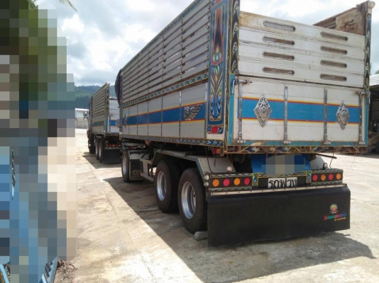 ขายรถสิบล้อ isuzu dace fxz 360 ปี57 พ่วงแม่ลูกคอกเกษตรดั้มเนียมใส่ของได้ 30ตัน รถสวยมากพร้อมใช้งาน