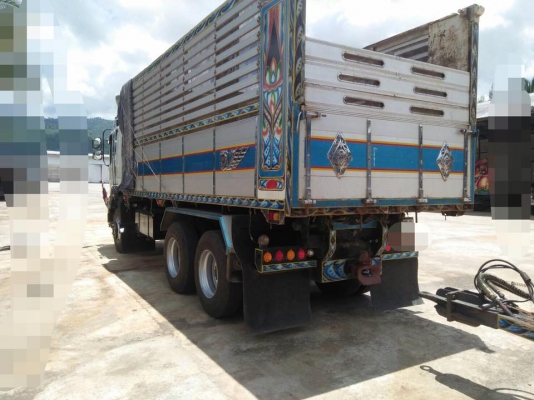 ขายรถสิบล้อ isuzu dace fxz 360 ปี57 พ่วงแม่ลูกคอกเกษตรดั้มเนียมใส่ของได้ 30ตัน รถสวยมากพร้อมใช้งาน