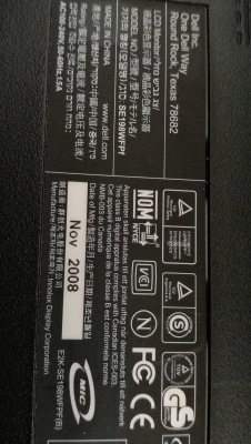 800 บ. ส่งฟรี 083-2000058  LINE ID: line832923 จอLCDคอมพิวเตอร์ขนาด19นิ้ว ยี่ห้อ DELL มีช่องต่อ DVI และ VGA เสียบใช้ไฟได้ 100 - 240 V.