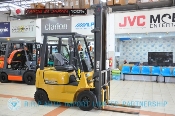 ขายรถโฟล์คลิฟท์มือสอง  MITSUBISHI รุ่น  FG10D-00885 นำเข้าจากประเทศญี่ปุ่น 100\% ไม่เคยใช้งานในไทย