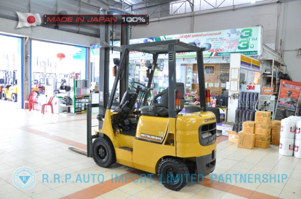 ขายรถโฟล์คลิฟท์มือสอง  MITSUBISHI รุ่น  FG10D-00885 นำเข้าจากประเทศญี่ปุ่น 100\% ไม่เคยใช้งานในไทย