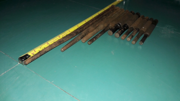 ขายเหล็กส่งชุด10ตัวงานเก่ายุโรป