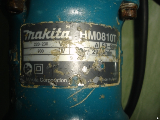 ขายเครื่องสกัดไฟฟ้า(แย็ก) ยี่ห้อ makita รุ่น HM0810