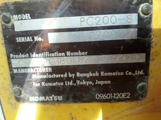 ขาย 1,750,000 KOMATSU pc 200-8 ทำงาน 9,000 ชม.ไฟฟ้าครบ เครื่องดีมาก ปั้มแรงมาก เอวแน่น ช่วงล่างเต็ม เอกสารแจ้งจำหน่าย รถสวยพร้อมใช้ รถอยู่ จันทบุรี 090-772-3710 090-772-3708