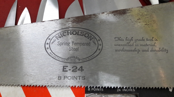 ขายเลื่อยลันดาเมกาNICHOSON MADE IN USA.ใหม่เก่าเก็บ