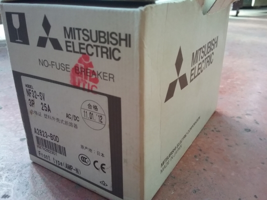 เบรกเกอร์ mitsu 3p 25A. JAPAN ของใหม่ ถูก!!! เบรกเกอร์ mitsu 3p 25A. JAPAN ของใหม่ ถูก!!!