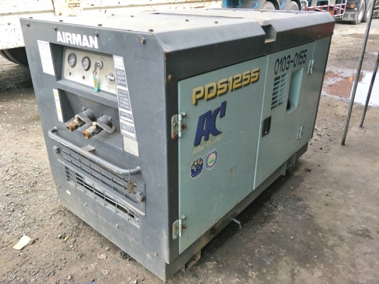 PDS125SC-ปั๊มลม มือสอง Screw compressor 7 bar 125cfm. Diesel Engine by OEK