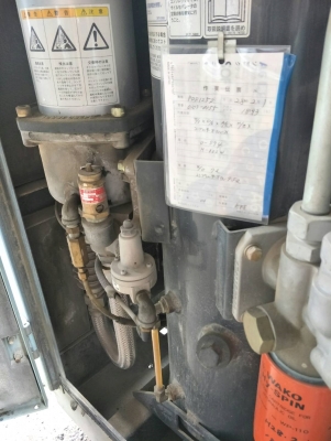 PDS125SC-ปั๊มลม มือสอง Screw compressor 7 bar 125cfm. Diesel Engine by OEK