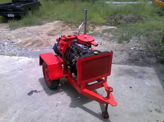 ปั้มน้ำ 2ใบพัดแรงดันสูง ใช้เครื่อง NISSAN ดีเซล 4 สูบส่งน้ำระยะไกล