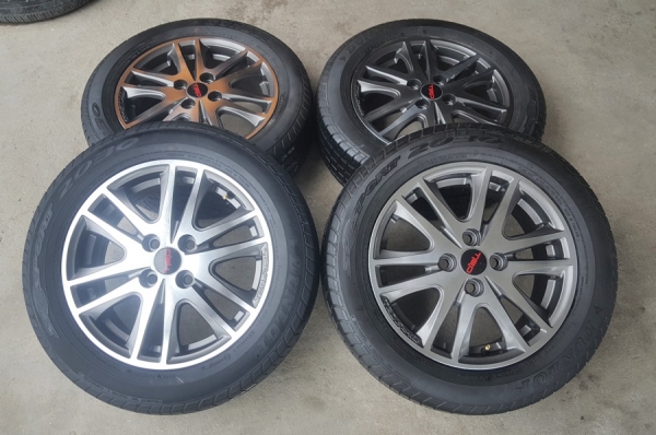 ายล้อTOYOTA TRD15 พร้อมยางปี15 4 ล้อ