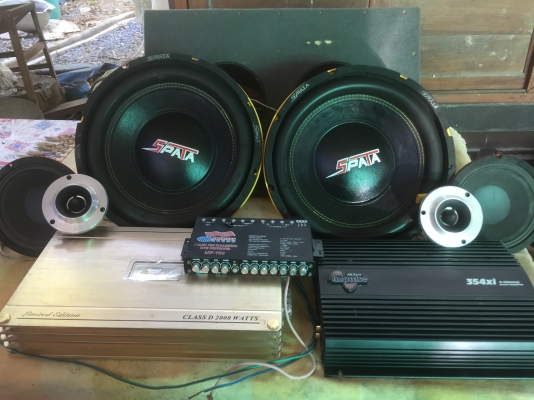 ขาย เครื่องเสียงติดรถยนต์ ยกชุด รับประกันเบสแน่น