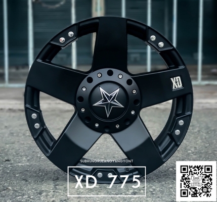 XD775 KMC ขอบ20 นิ้ว ET12 สีดำด้าน