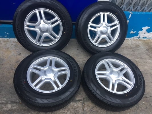 แม็กป้ายแดง ISUZU Blue Power ขอบ 16 พร้อมยางป้ายแดง 215-70-16 ปี 17