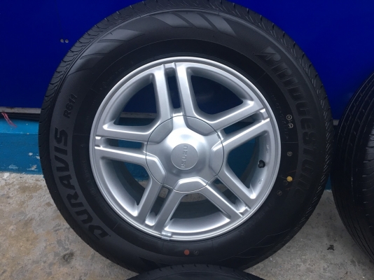 แม็กป้ายแดง ISUZU Blue Power ขอบ 16 พร้อมยางป้ายแดง 215-70-16 ปี 17