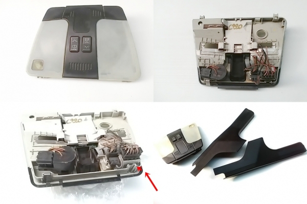 แผงทับทิมแต่งW126 แผงจิ้งหรีดขับซ้ายมี แผงจิ้งหรีด190E ไฟท้าย190E ไฟเพดานW202 สปอร์ทไลท์ซ็ายR129 อีกเล็กน้อย