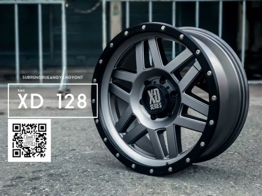 XD128 KMC WHEELS ขอบ16X8 ET+0 MGREY BLK RING