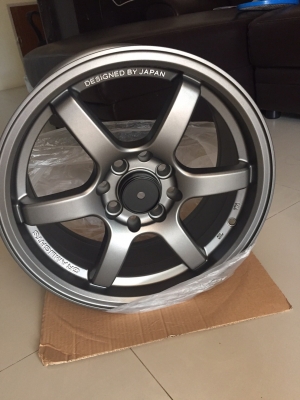 ล้อ Gram Light 57s offset 35  4รู100-114 ขอบ 15 ล้อใหม่ ยังไม่เคยใช้งานเท่ๆ แถมจุ๊ปล้อเลส 4 ตัว