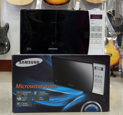 ไมโครเวฟ Samsung รุ่น ME731KD ขนาด 20 ลิตร ปุ่มสัมผัส สภาพใหม่ มีกล่อง คู่มิือ ใบรับประกัน