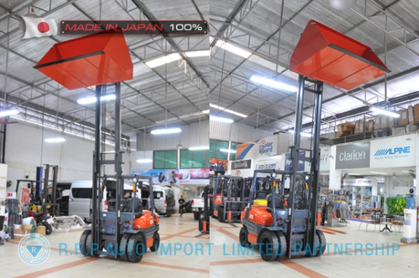 ขายรถโฟล์คลิฟท์มือสอง  TOYOTA รุ่น 6FD25-40951 นำเข้าจากประเทศญี่ปุ่น 100\% ไม่เคยใช้งานในไทย